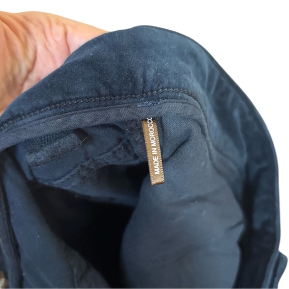 J. McLAUGHLIN Watson Slim 5-Pocket Stretch Blue Velvet Pants Size 12 - Picture 6 of 10